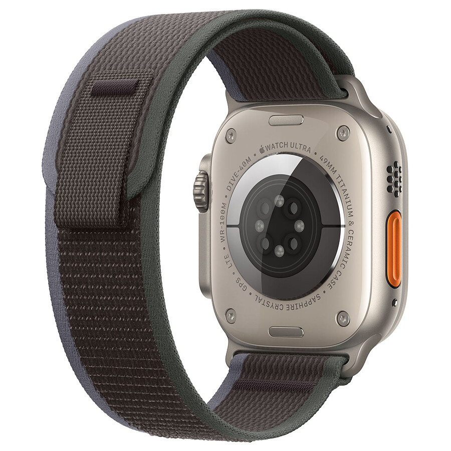 Apple Watch Ultra 2 GPS + Cellular - Titanium Case - Blue/Black Trail Loop - 49 mm - S/M