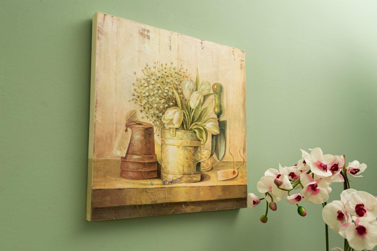 Wandbild ELIN - bunt - 50x50 cm