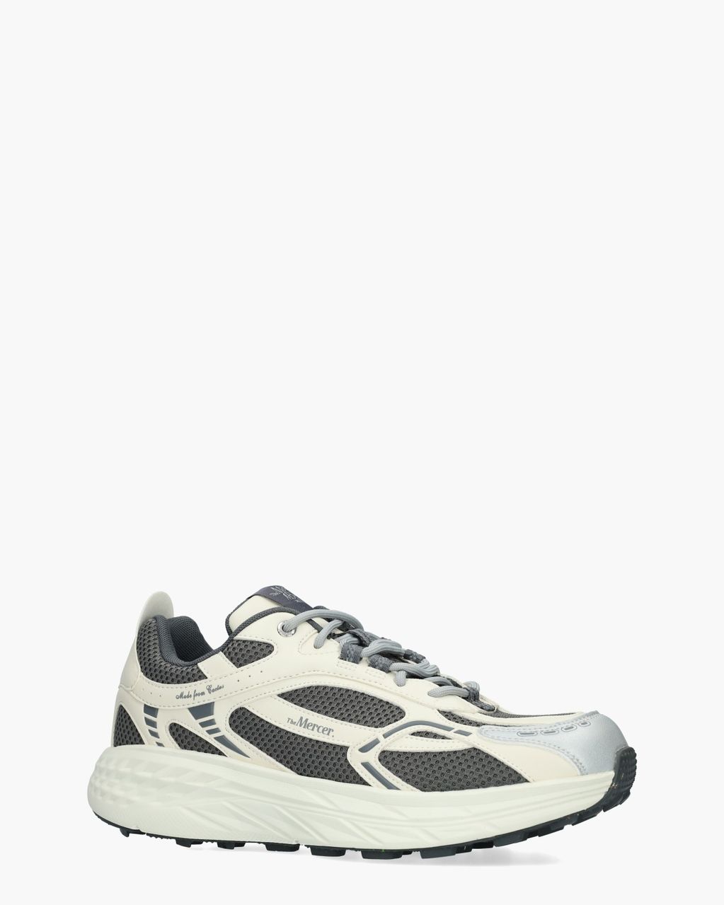Mercer Amsterdam The Re-Run Max Cactus Off-White/Grijs Herensneakers