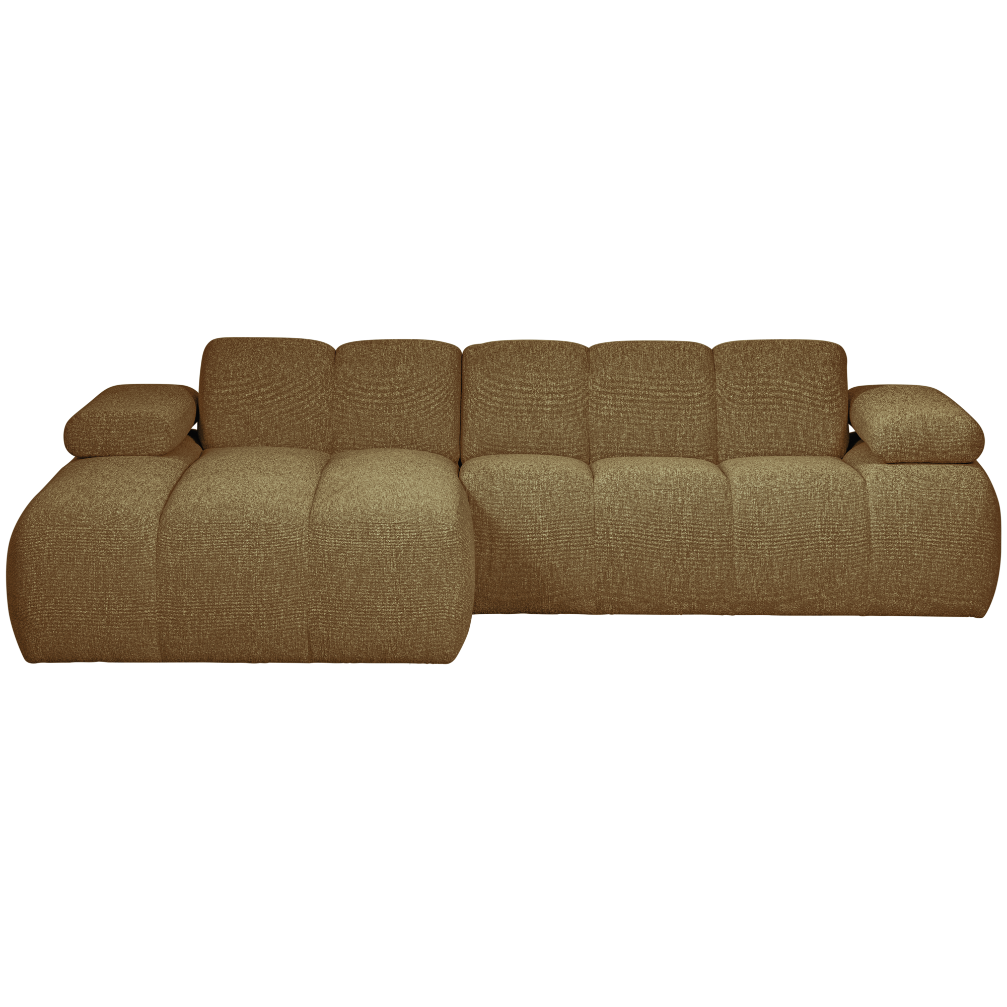 Chaise Longue Mojo Mojo Chaise Longue Links - Bouclé - Geel/Bruin Melange