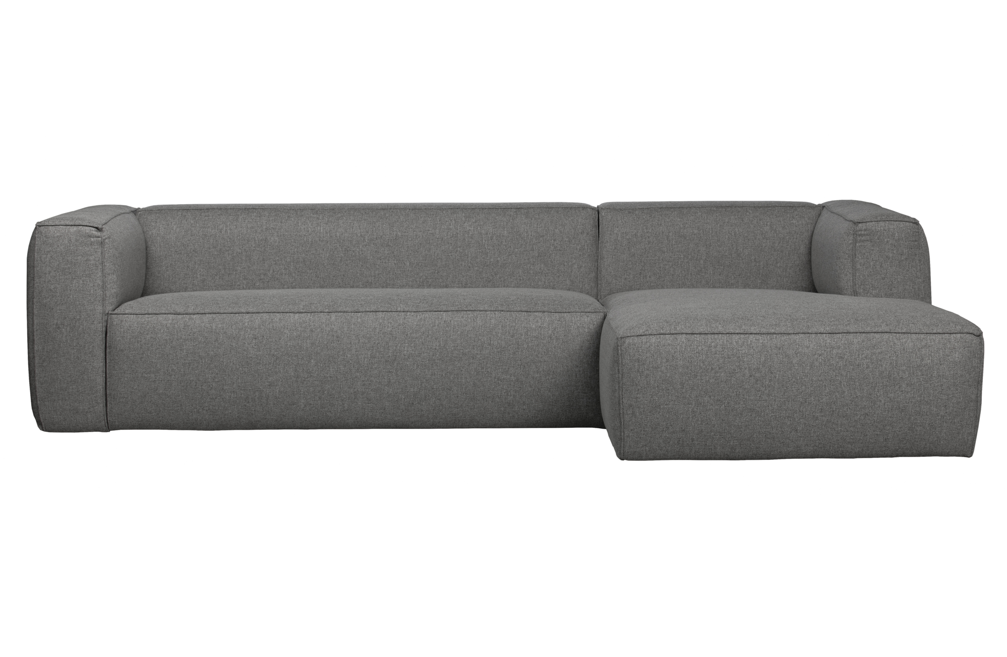 WOOOD Exclusive hoekbank rechts Bean incl. kussens gemêleerd Hoekbank rechts Bean incl. kussens gemeleerd - Middengrijs