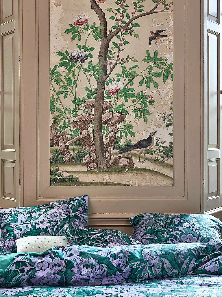 ESSENZA Satin Bettwäsche YFKE 70x90cm/140x200cm Easy Green dunkelgrün