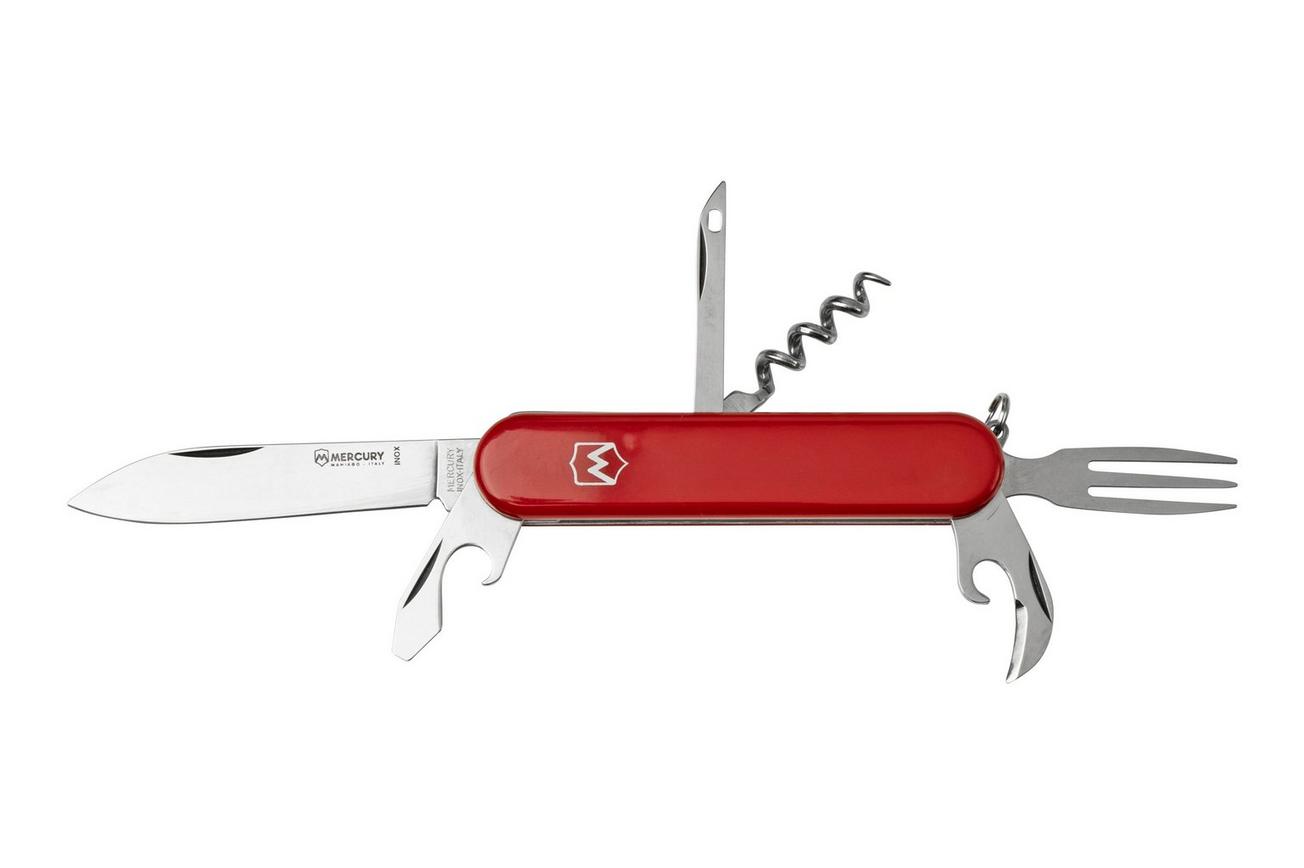 Mercury Multi-Tool Knife 913-6MC Red, 6 functies, zakmes