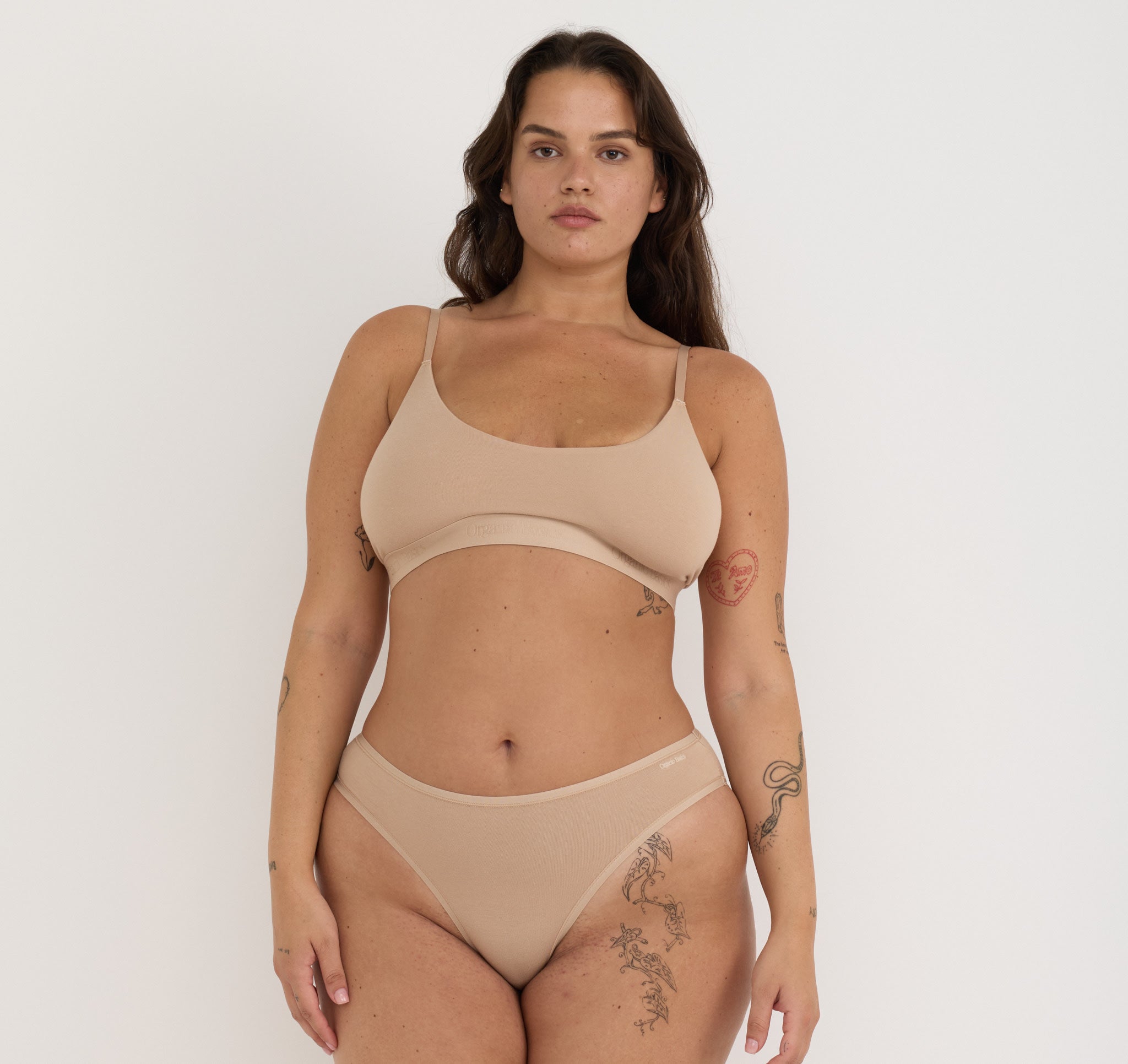 ORGANIC COTTON<br>Core Open Back Scoop Bralette