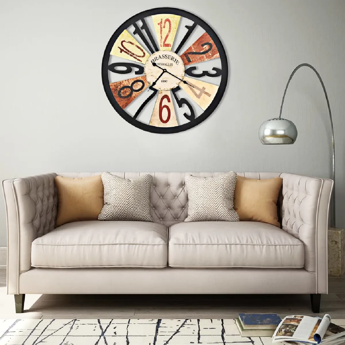 Decoshop26 Horloge murale DEC022223