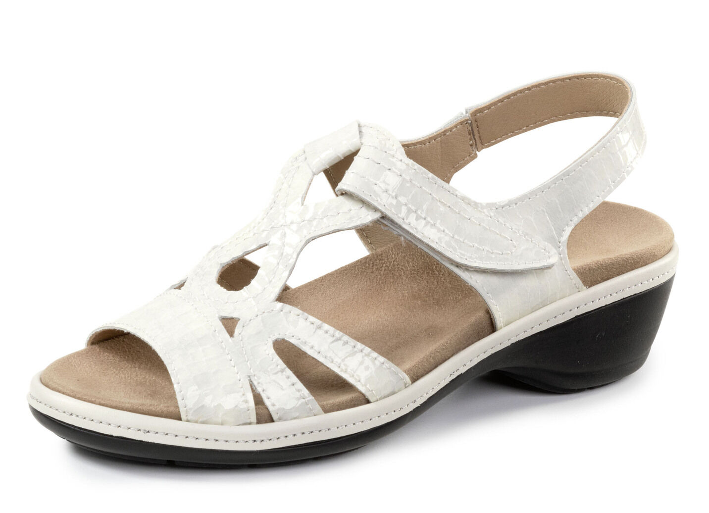 ELENA EDEN, schicke Damen-Sandalen, Weite H, mit herausnehmbarem Fussbett