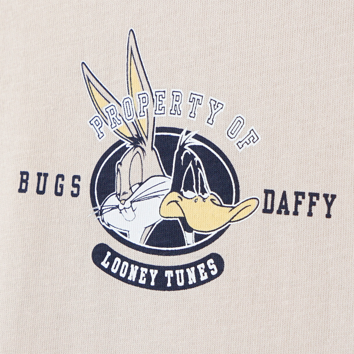 Topolino Looney Tunes T-Shirt mit Rücken-Print beige
