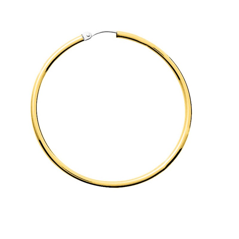 Créoles lisses Femme - Or 18 Carats - Diamètre 40mm