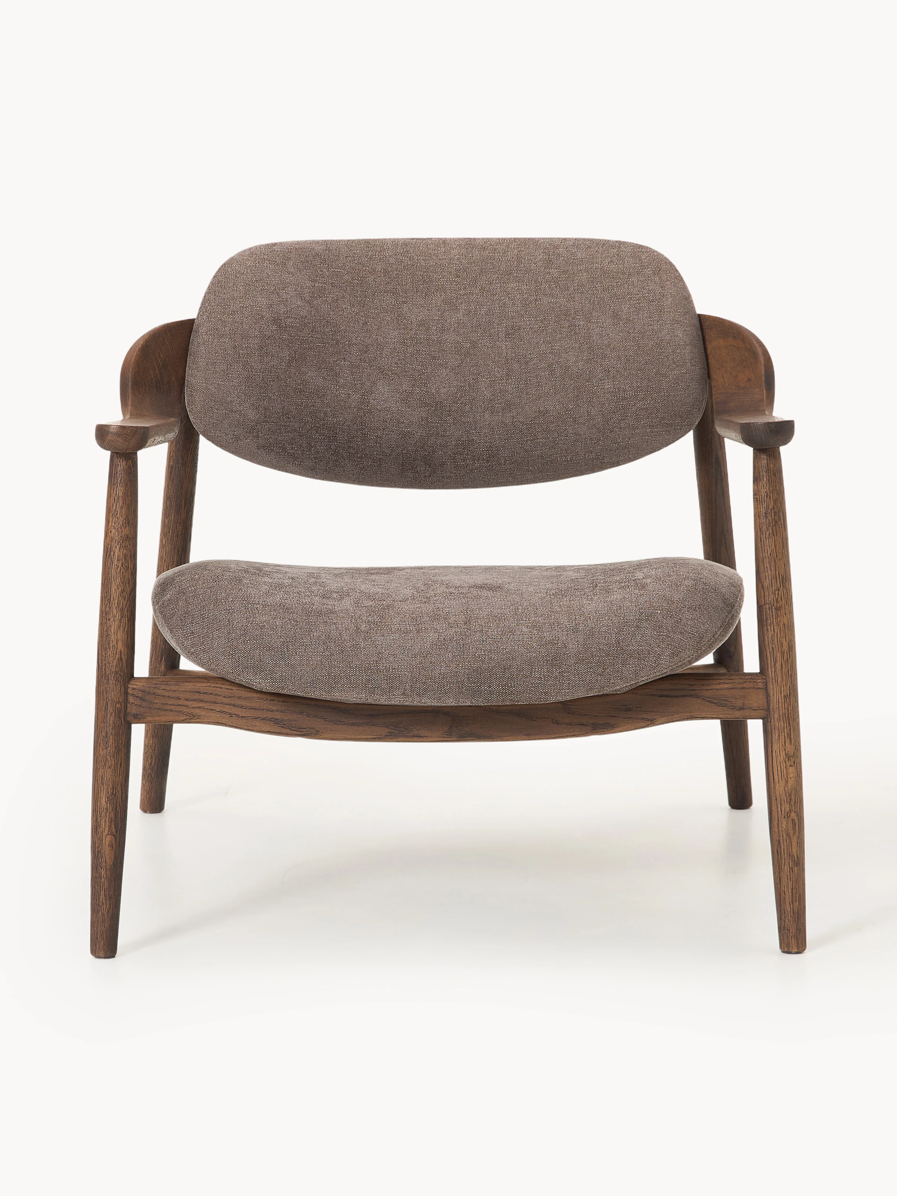 Loungefauteuil Rae van eikenhout
