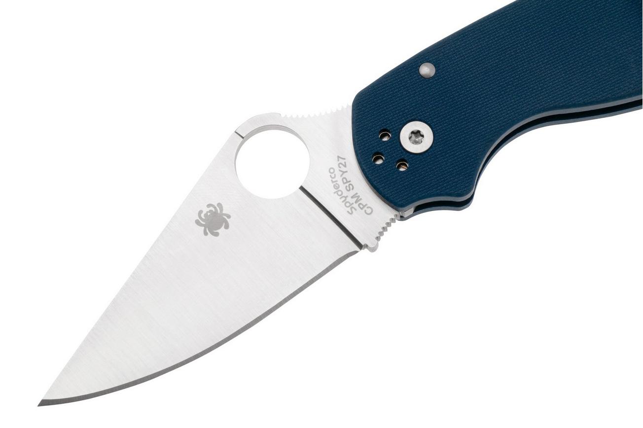 Spyderco Para 3 CPM SPY27 C223GPCBL Cobalt Blue G10 zakmes