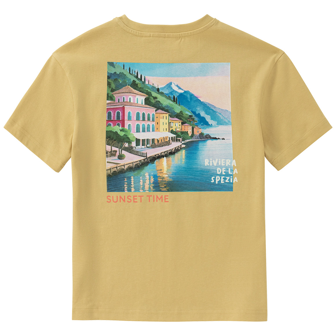 Jonas Nielsen Jungen T-Shirt mit Backprint gelb