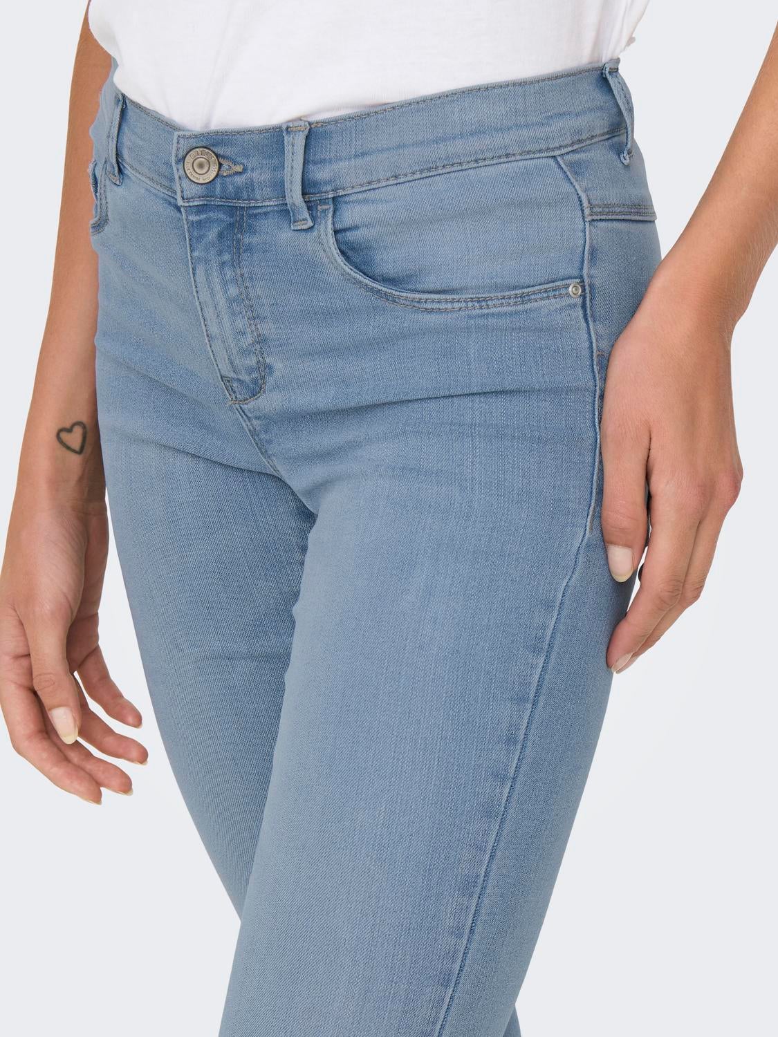 ONLRAIN Mittlere Taille Skinny Fit Jeans Light Blue Denim