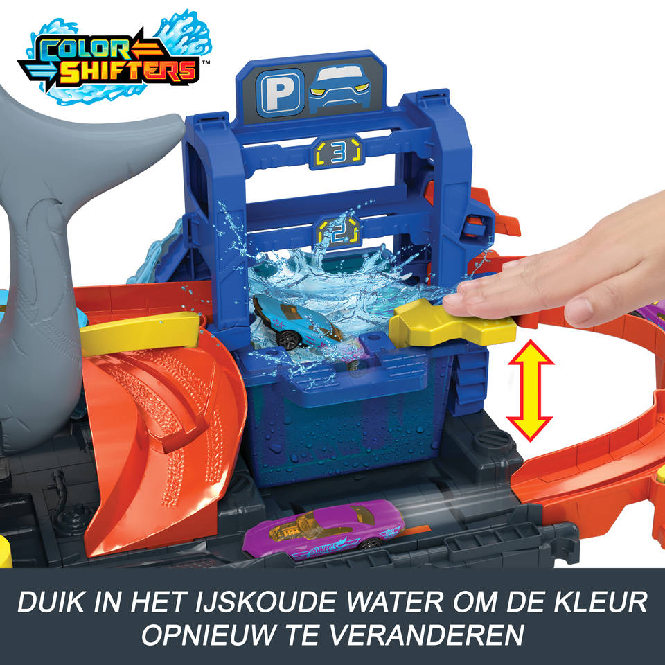 Hot Wheels City Haaienaanval in de autowasserette