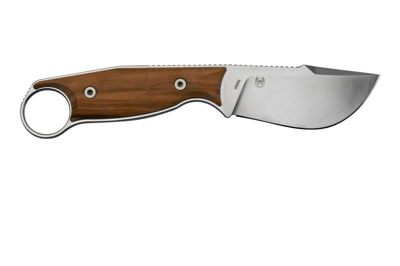 Real Steel Furrier Skinner Olive Wood 3611W vaststaand mes, Ivan Braginets design