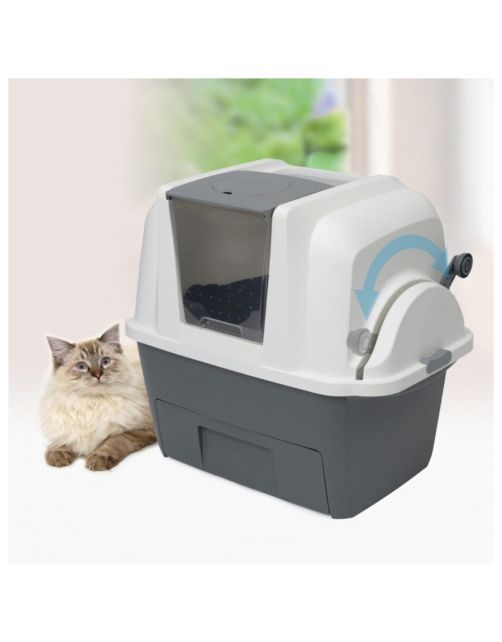 Catit Smartsift Met Zeef - Kattenbak - 67x48x63 cm Wit Grijs