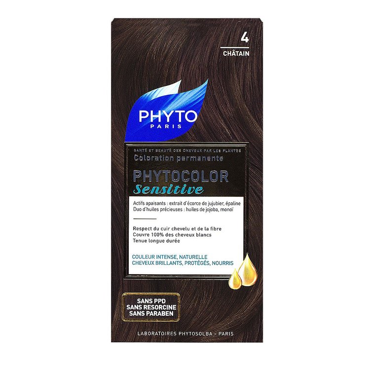 Phytocolor Sensitive coloration permanente 4 châtain