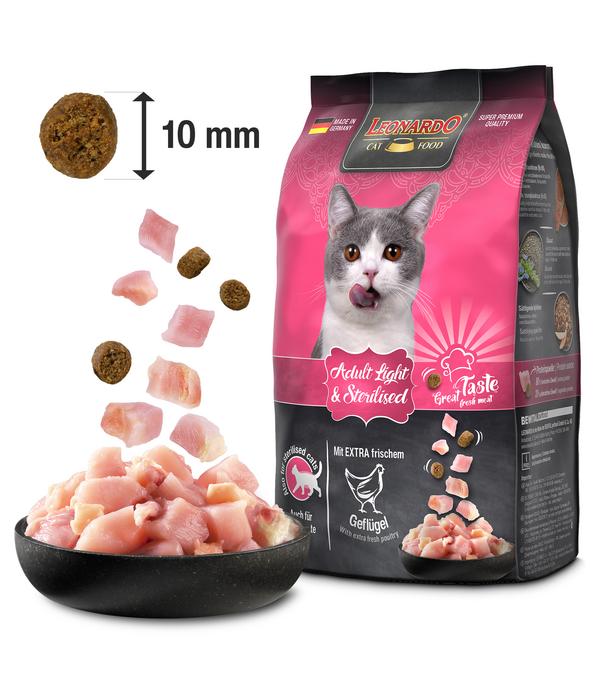 Leonardo Trockenfutter für Katzen Adult Light