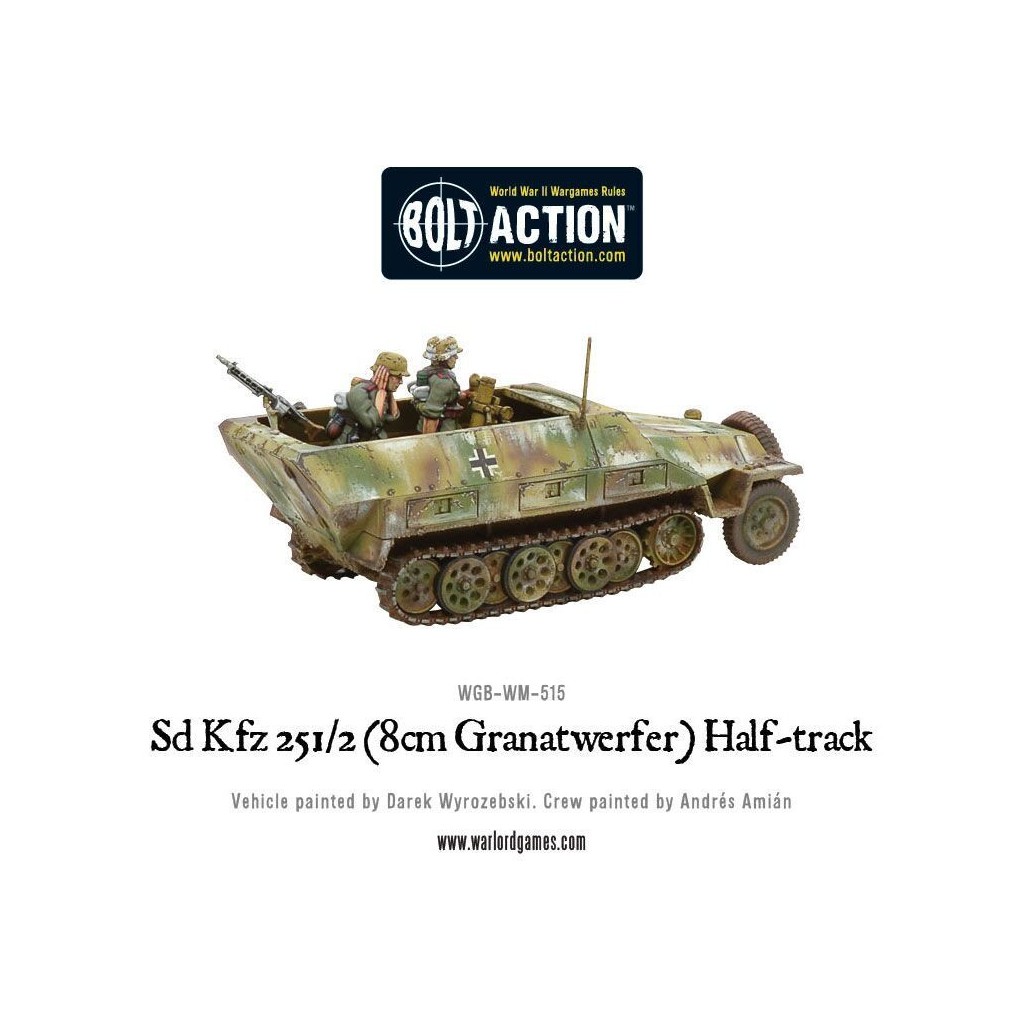 Bolt Action - German - Sd.Kfz 251/2 Ausf D (8cm Granatwerfer) Half Track (Plastic Box)