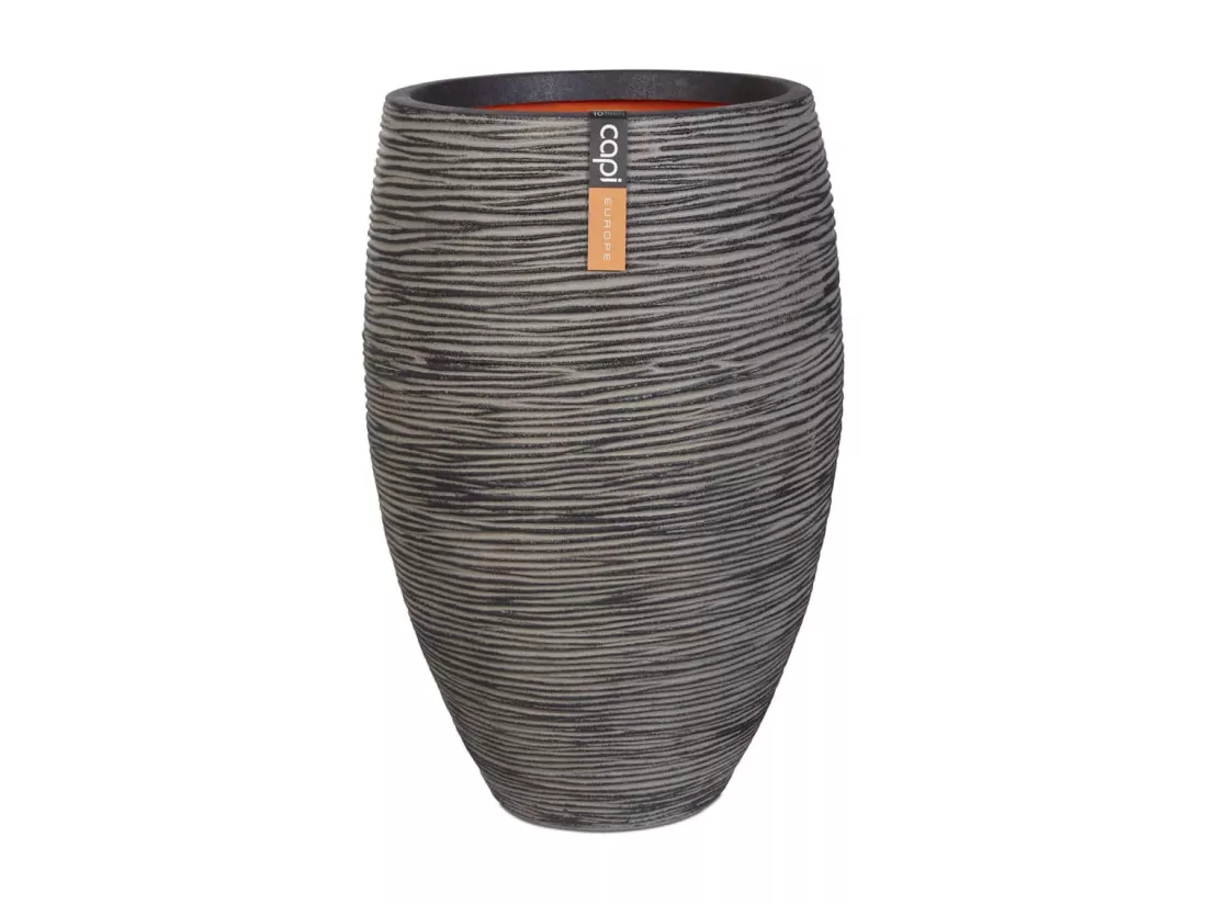Pot à fleurs Rib élégant Deluxe 45x72 cm Anthracite