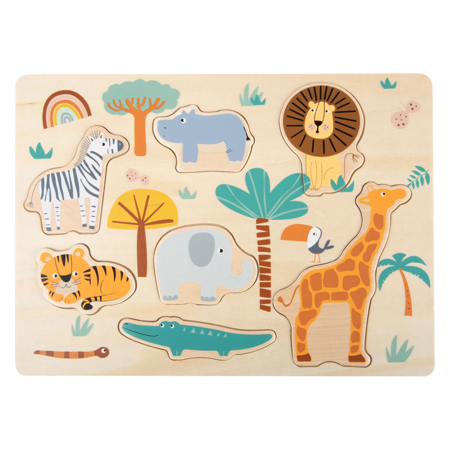 Small Foot-Houten Puzzel Safari