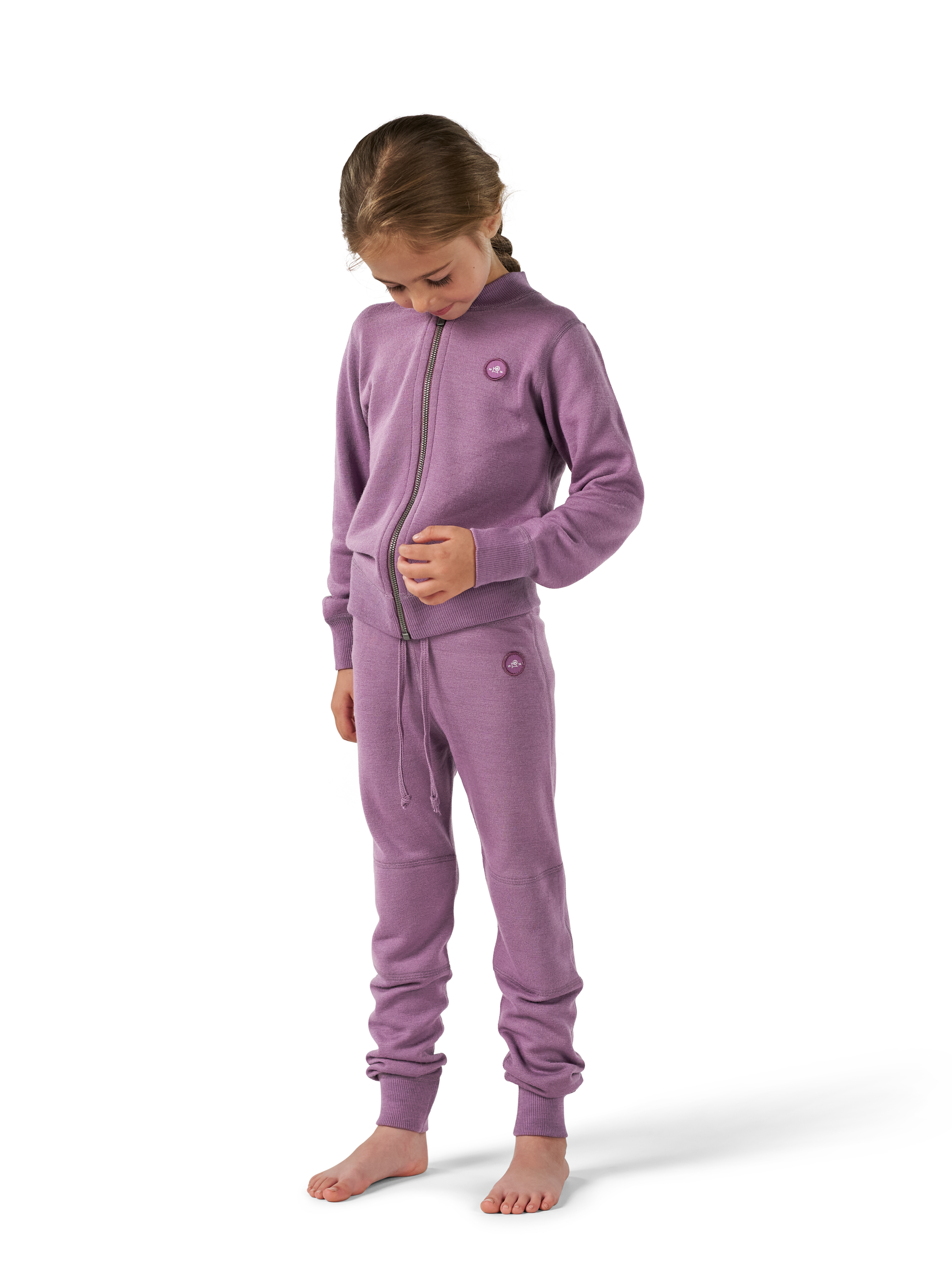 Broek van merinowollen terry voor kinderen