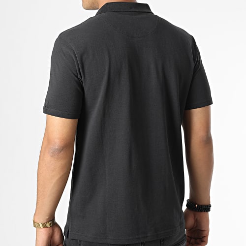 Polo Manches Courtes 10045931 Noir Gris Chiné