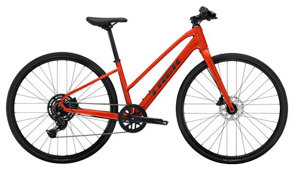 Vélo Fitness Trek FX 2 Mid-step Shimano Cues 9V 700 mm Rouge Gén. 4