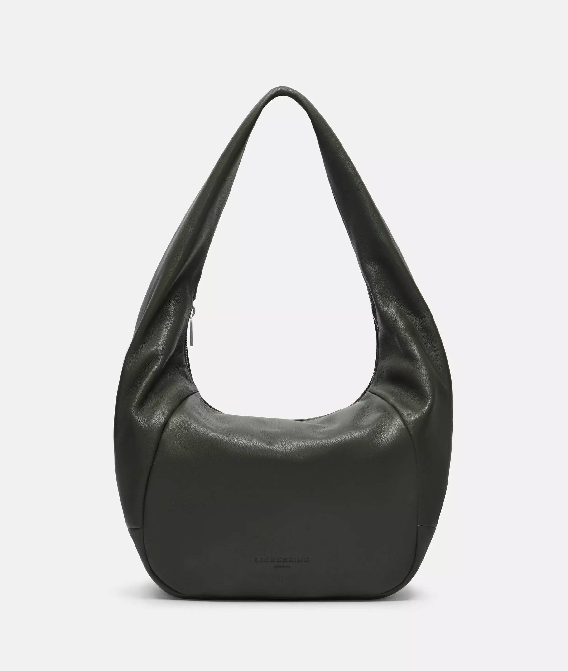 Farrah Hobo M Spacious goatskin leather hobo bag