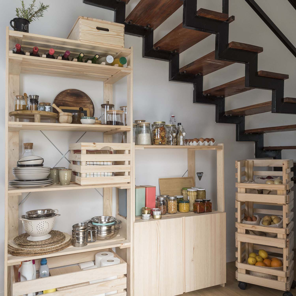 Etagère en pin massif nova 76.5 x 38.5 x 174.5 cm