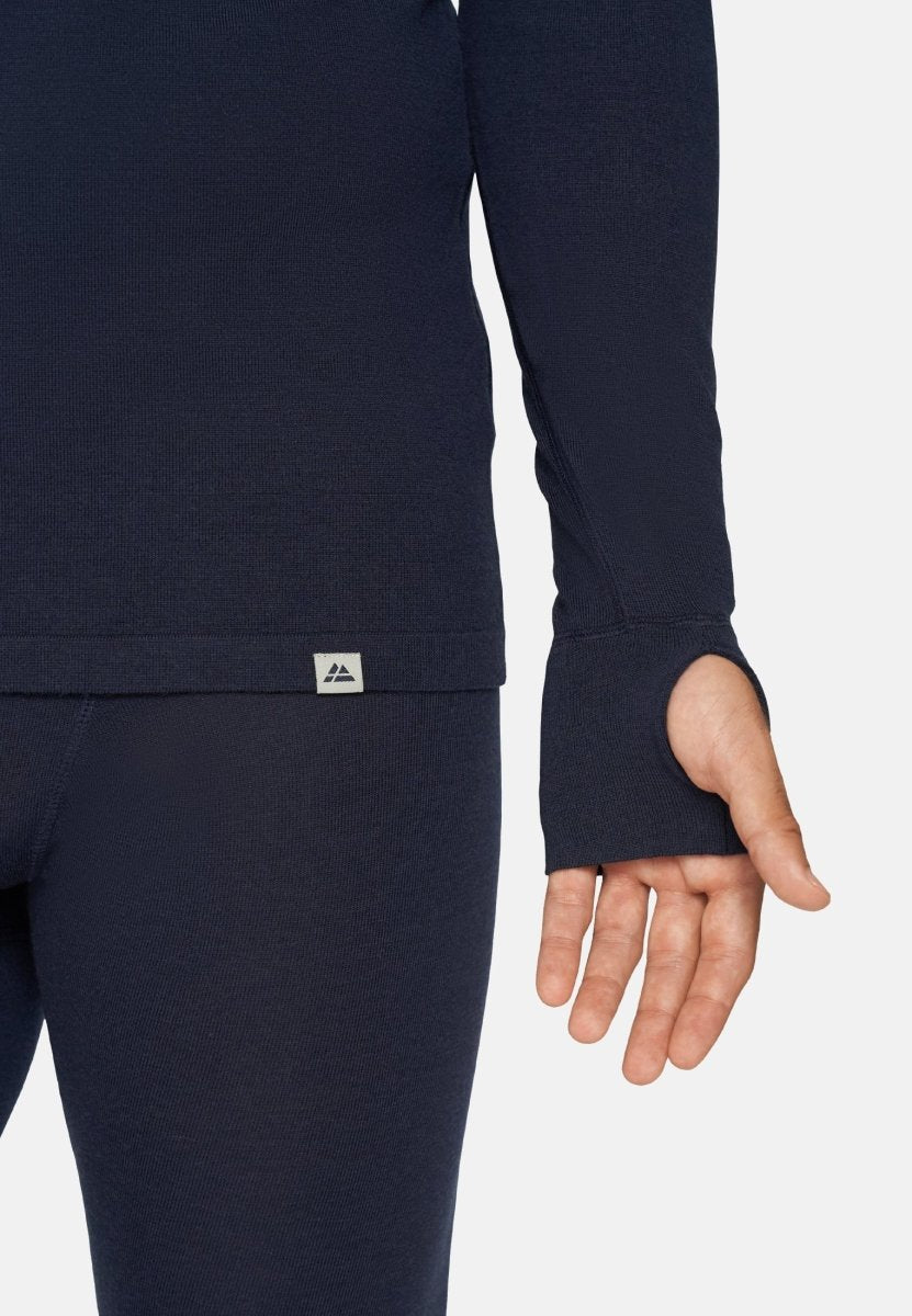 MERINOULD BASELAYER HALF-ZIP BLUSE TIL MÆND