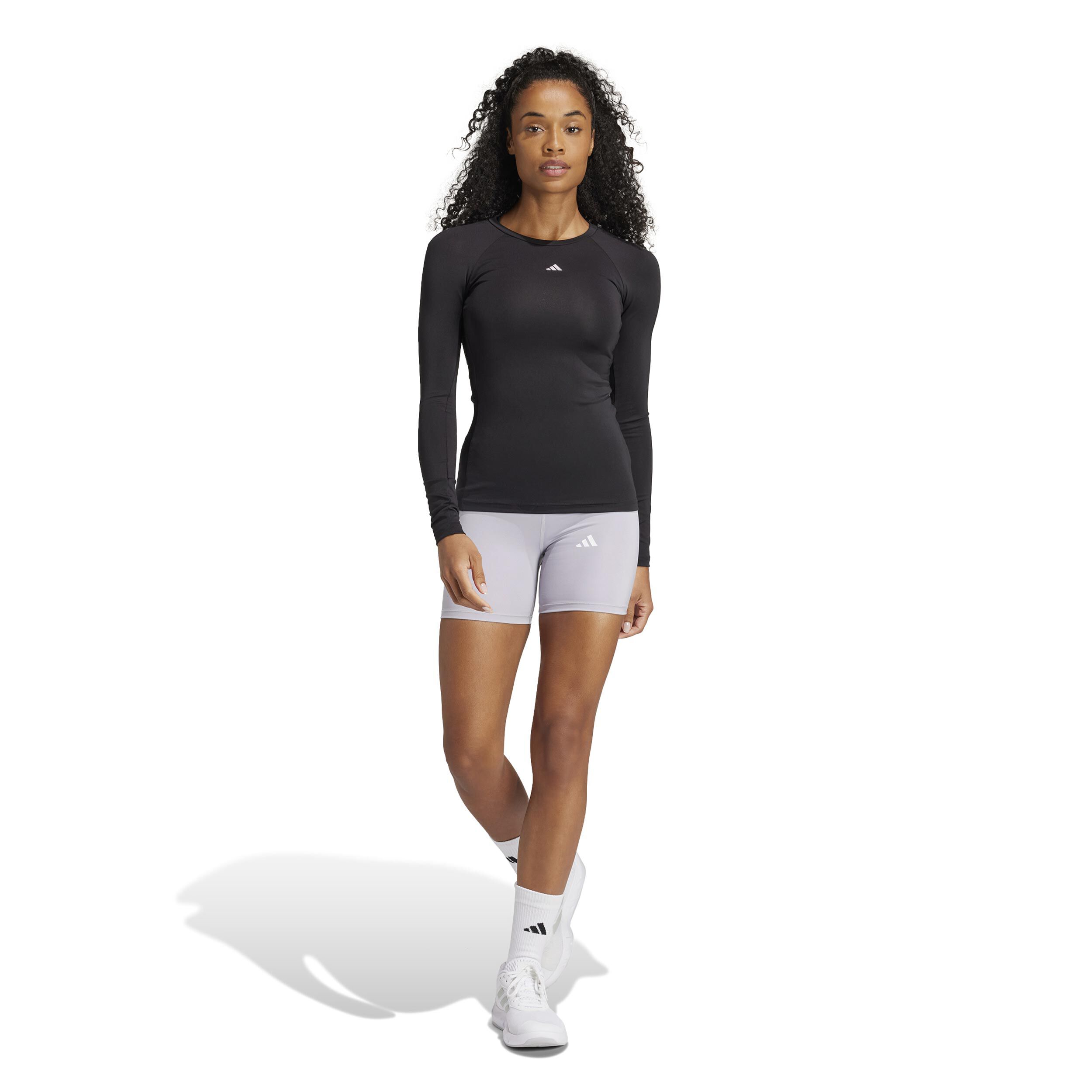 adidas Tech-Fit Haut Manches Longues Femmes - Noir