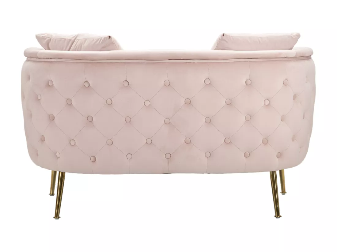 CANAPÉ BUCAREST ROSE CM 127X74X73