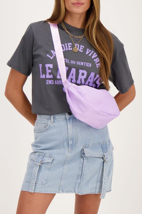Lila crossbody tas