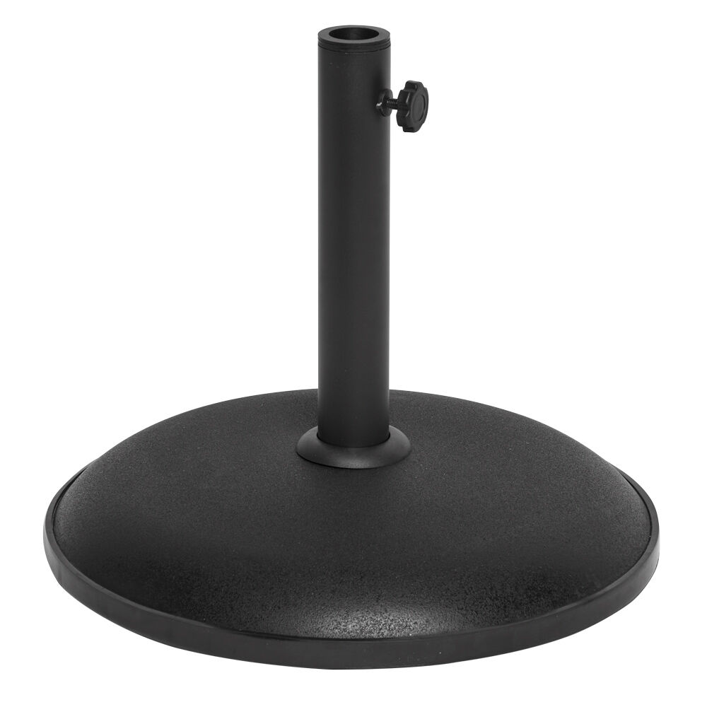 Pied de parasol rond noir