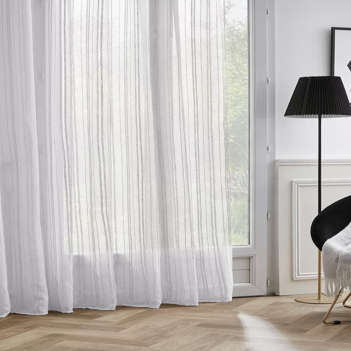 Voilage œillets (280 x 240 cm) Théo Blanc