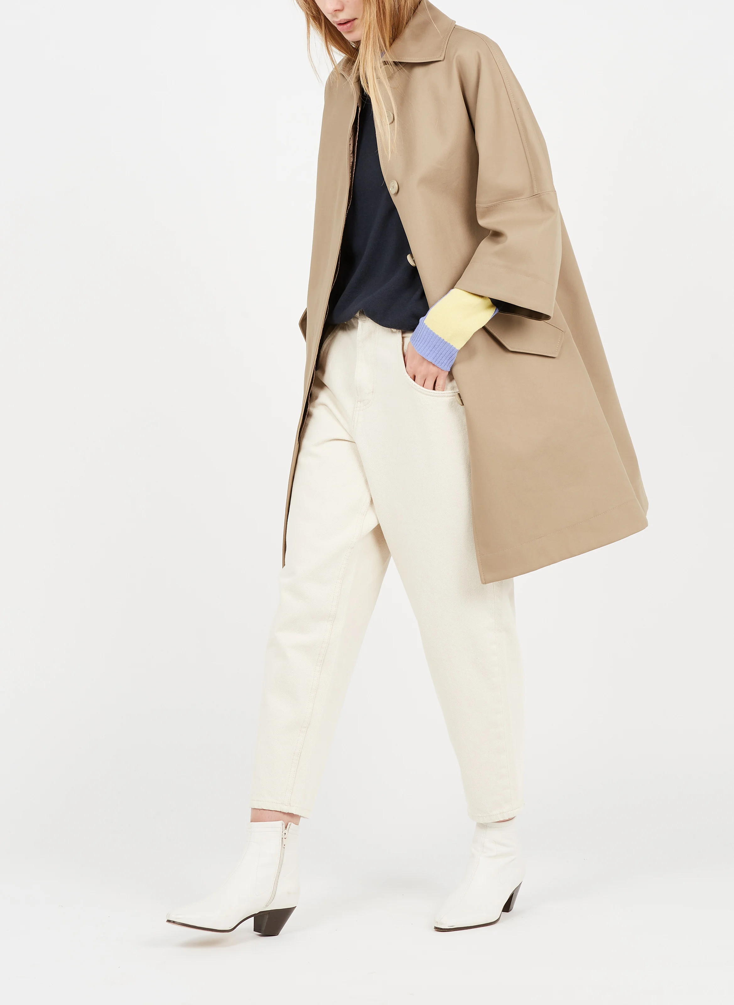 TINEBOROW - Jean droit en coton | Beige