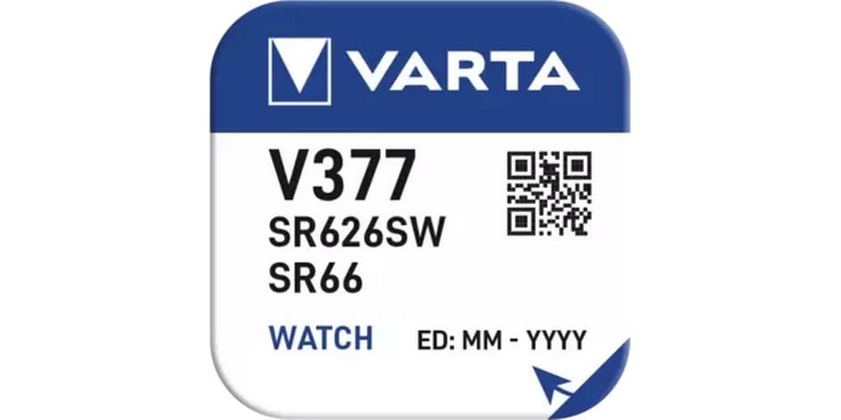 Varta Knopfzelle V377 , 1 Stück Typ Knopfzelle, 1 Stück