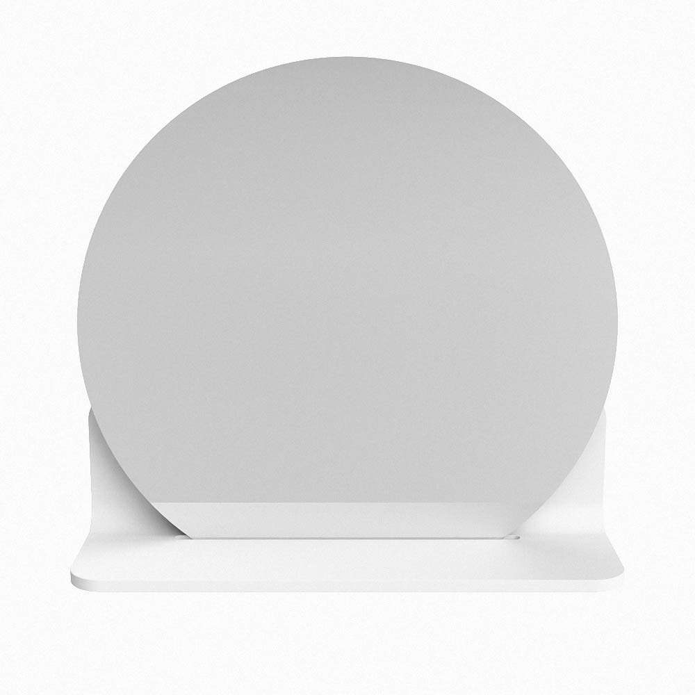 Mondiaz Spot spiegel rond Ø40cm met planchet talc