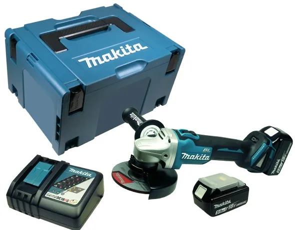 Makita DGA506RTJ - Vinkelkværn - 125 mm - 2 batterier - 18 V