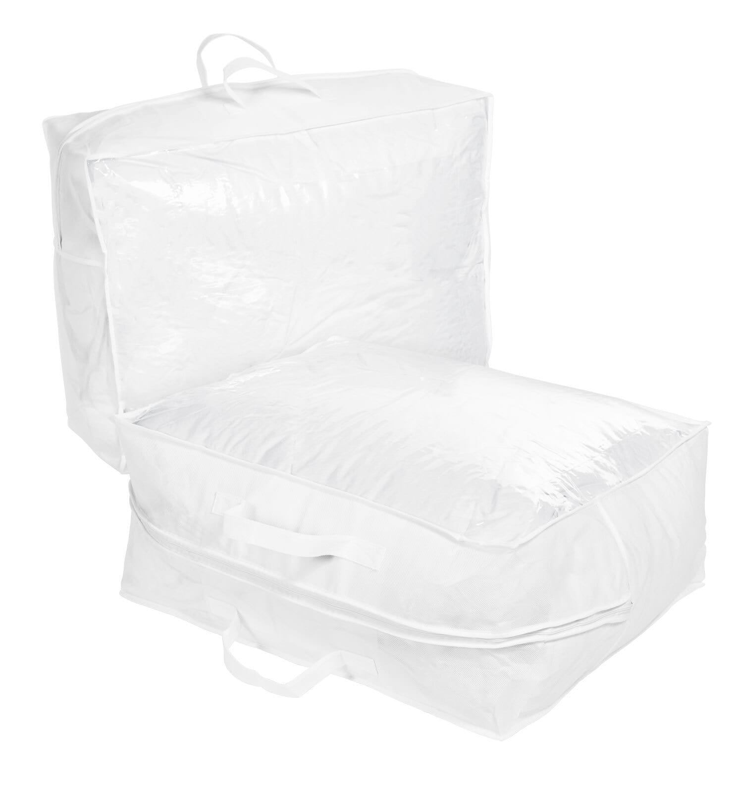 Schlafmond Bettentasche/Aufbewahrungstasche 55 x 50 x 27,5 cm weiß
