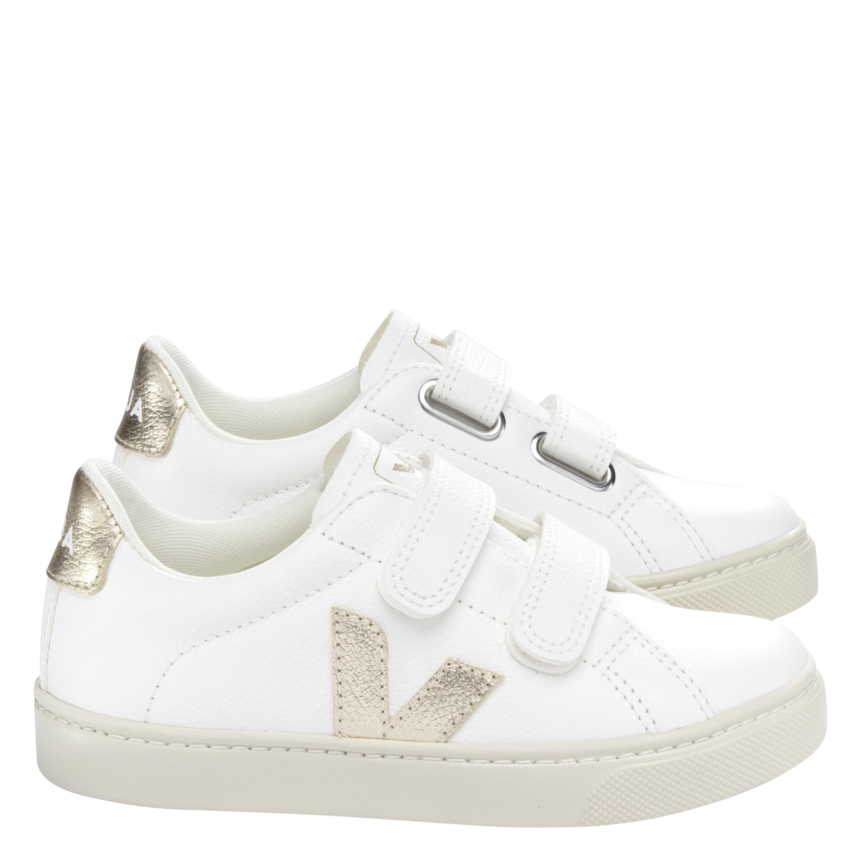 SMALL ESPLAR CHROMEFREE - Baskets en cuir à scratches | Blanc