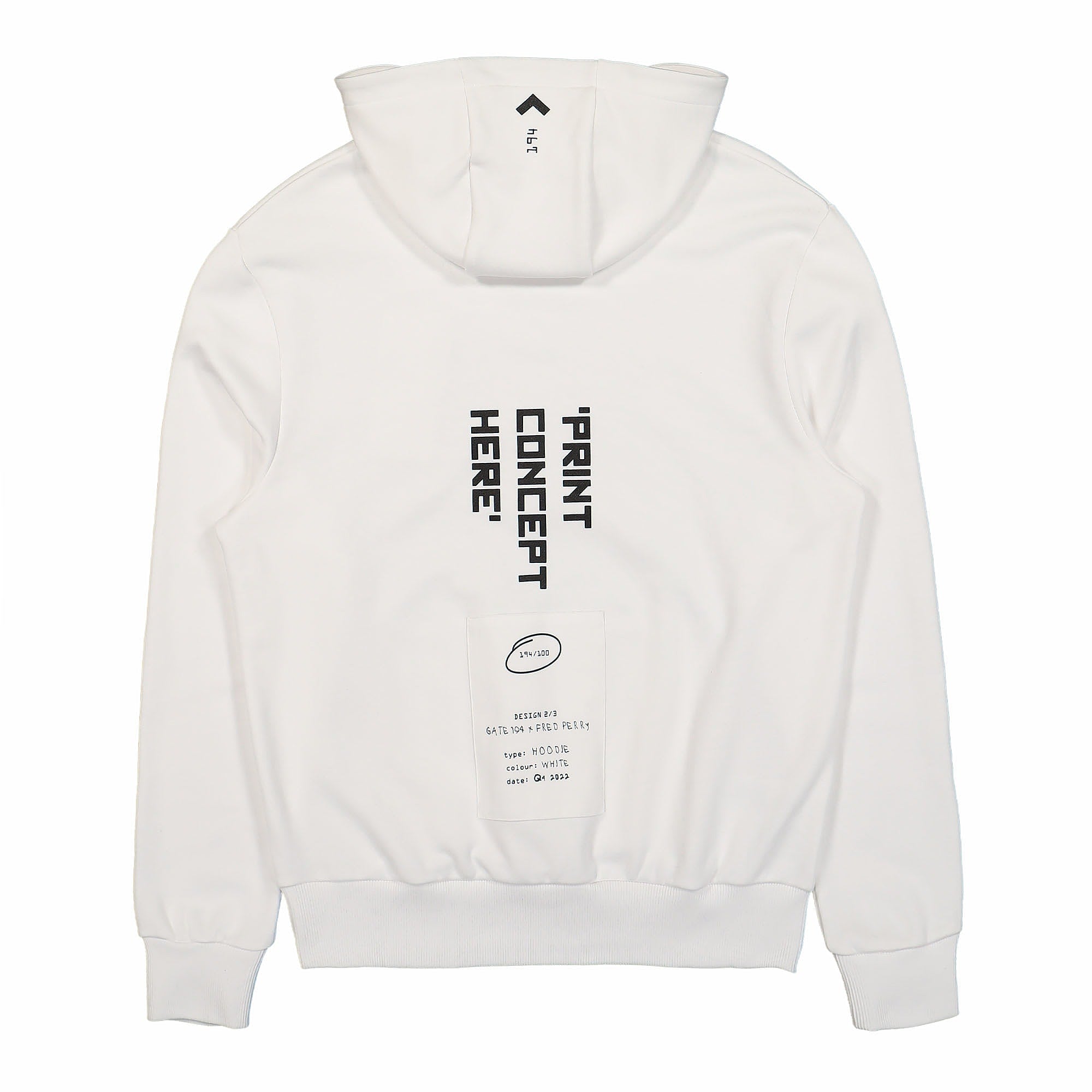 Fred Perry<br>Printed Hooded Sweatshirt