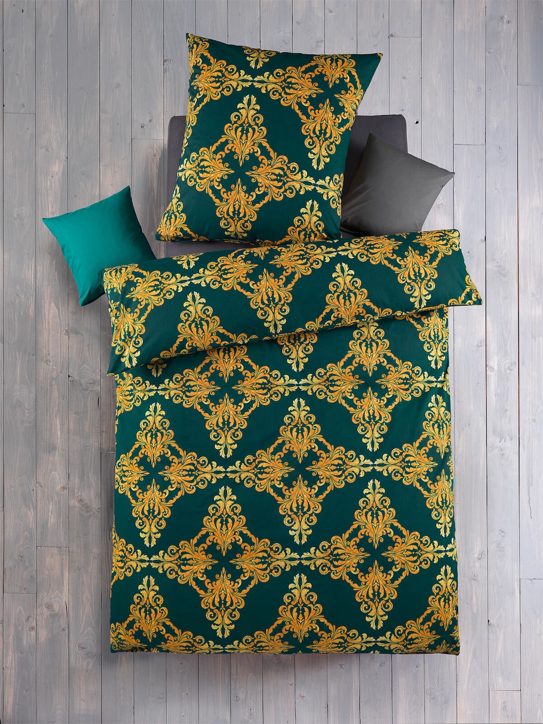 Baumwoll-Renforcé Bettwäsche Emir 2er-Set 80x80/135x200 cm