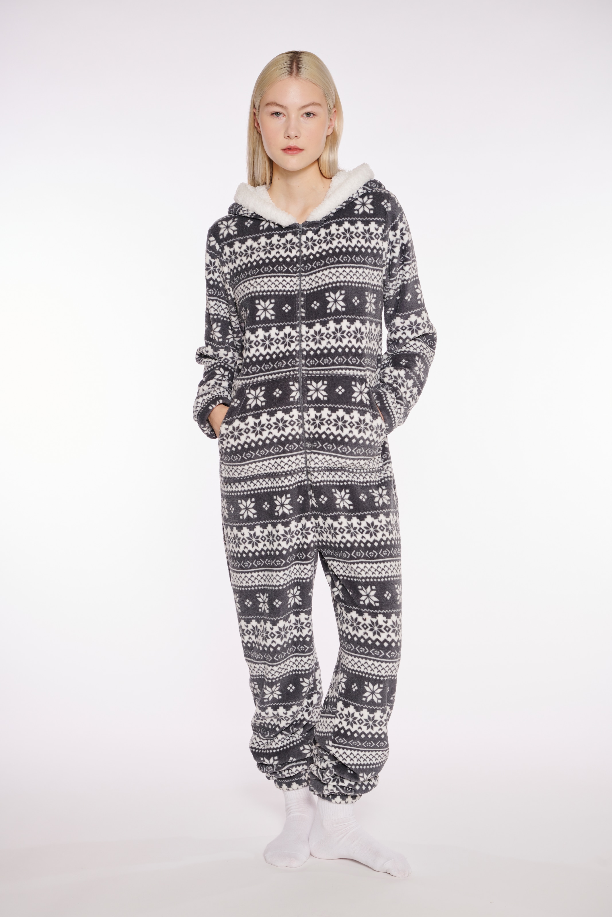 HaILY’S Fleeceoverall »LG P RP Me44lly«, perfekt für die Winter und Weihnachtszeit