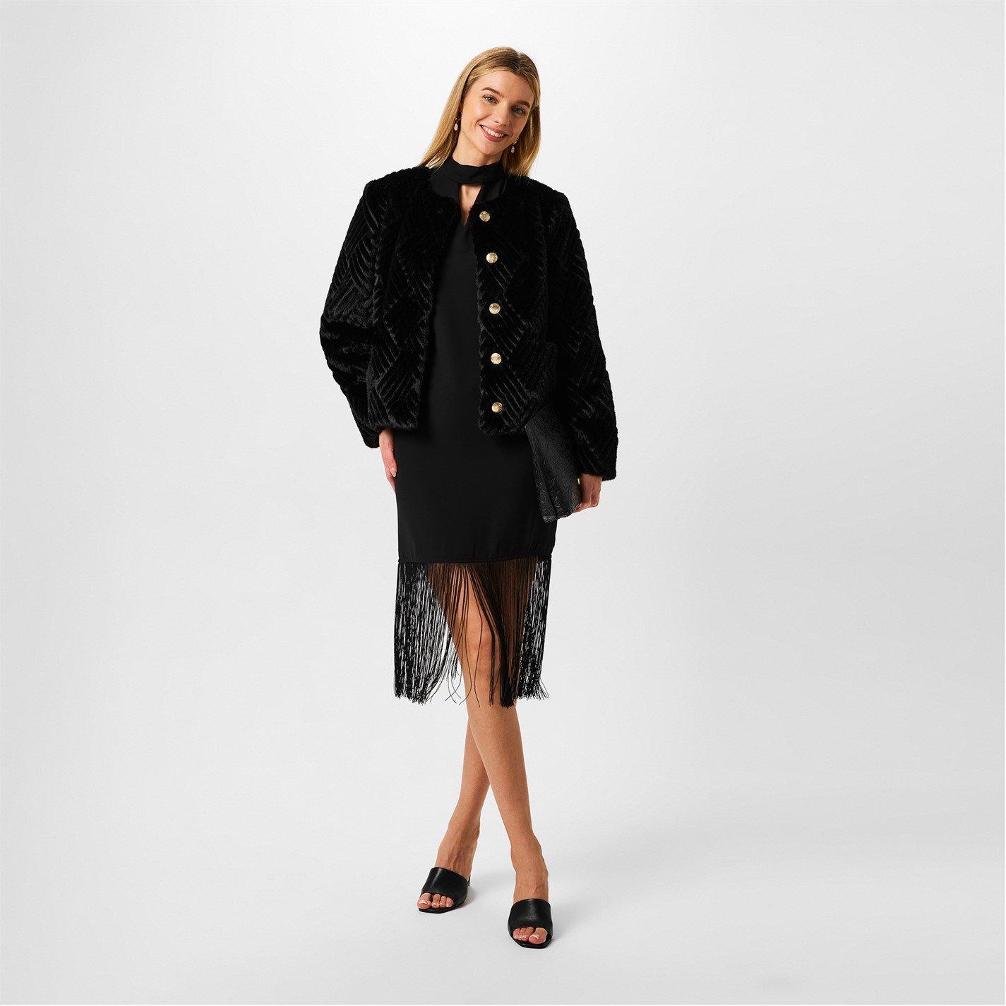 Biba Clipped Faux Fur Jacket