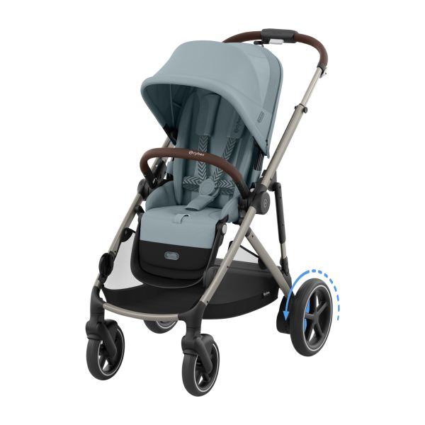 Cybex E-Gazelle S Kinderwagen 2-in-1 - Taupe - Almond Beige / Beige