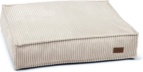 Designed by Lotte hondenkussen Ribbed grijs 70 x 55 x 15 cm