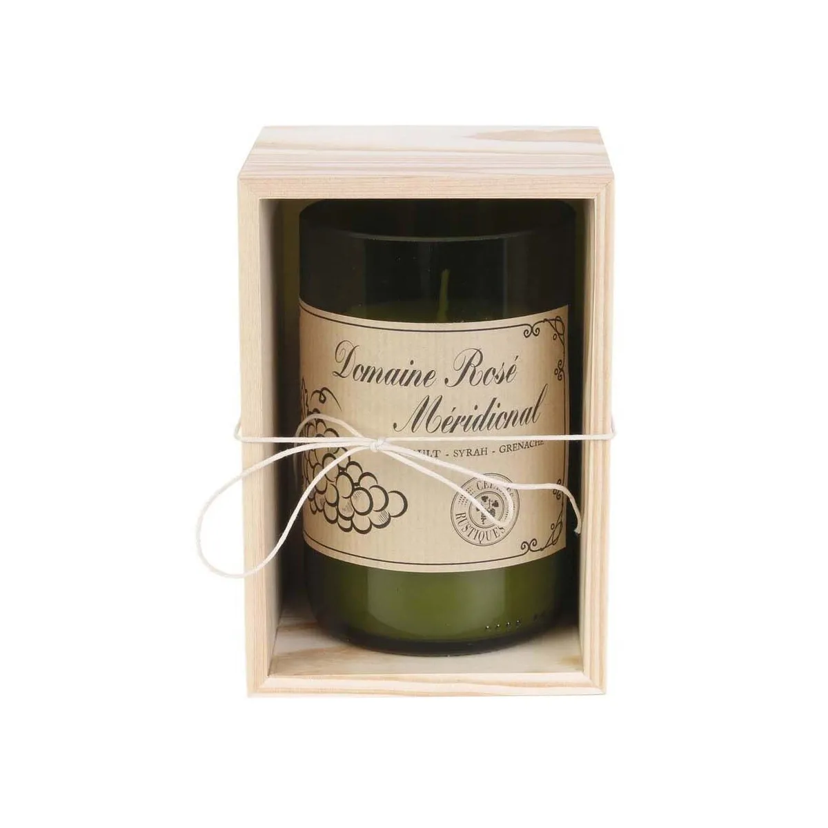 The Home Deco Factory Bougie Santal Coffret Oenologie