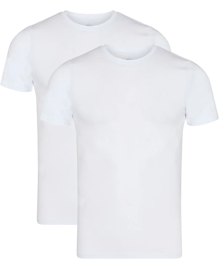 JBS JBS 2-pack O-neck bamboo Hvid