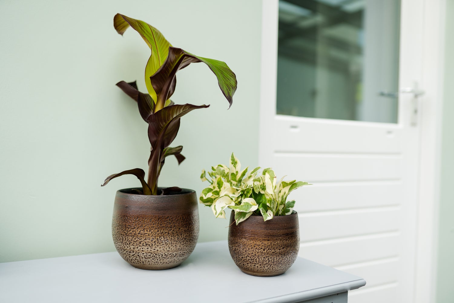 TS bloempot Mya goud / bruin D 39 H 38 cm